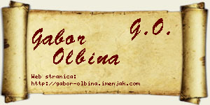 Gabor Olbina vizit kartica